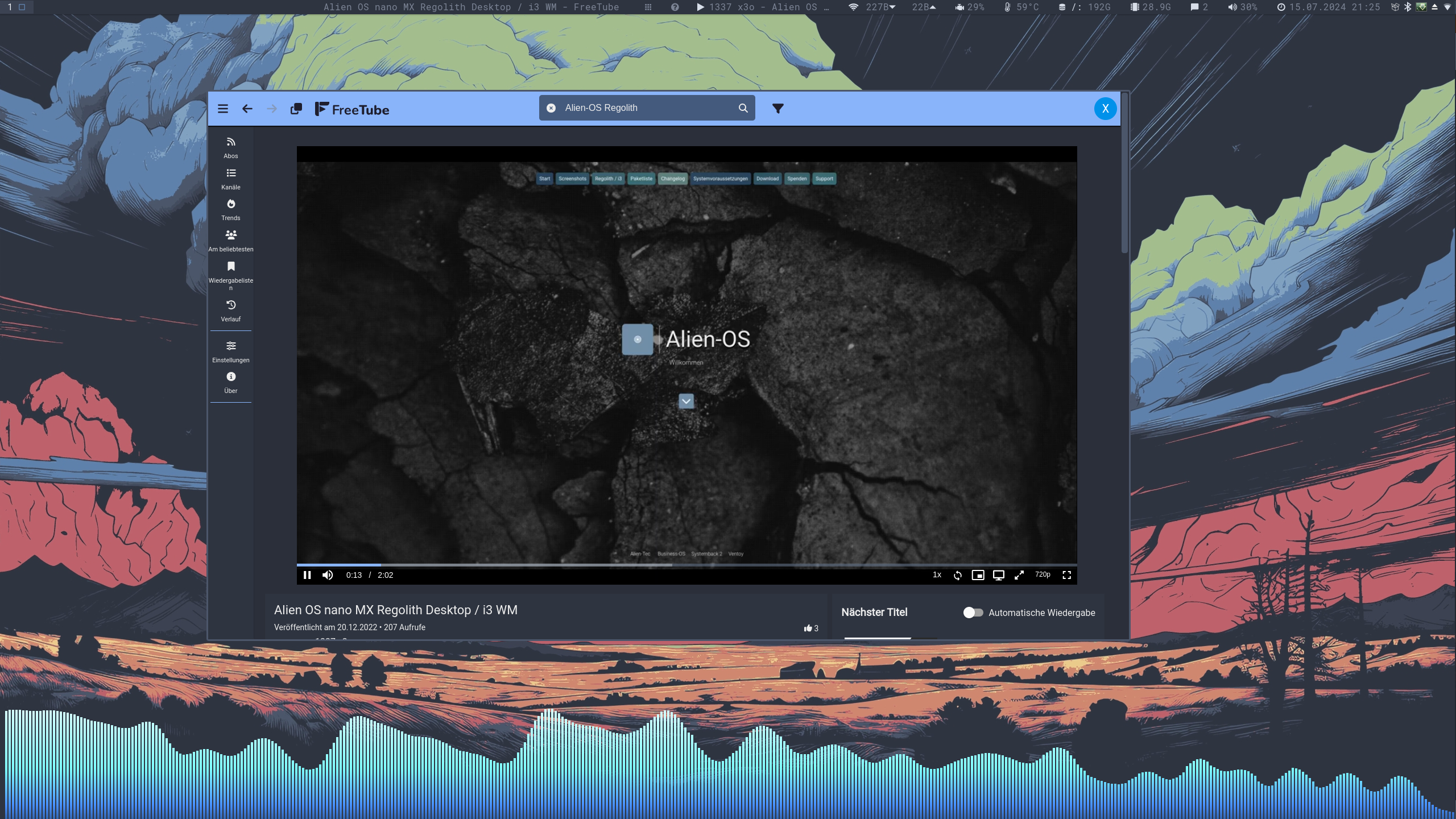 Alien-OS Desktop Showcase
