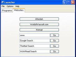 Launchers Websites Window