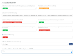 CAPA Escalations