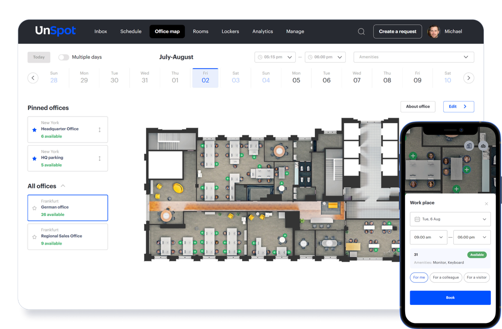 Interactive office map