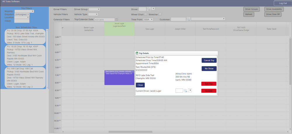 All Trans Software Screenshot 1