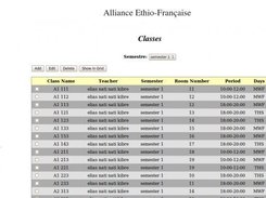 Classes listing / Visualisation des classes