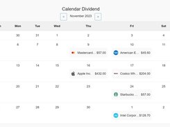 Dividend Calendar