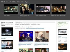 AllMedia YouTube Feed Gallery module demos