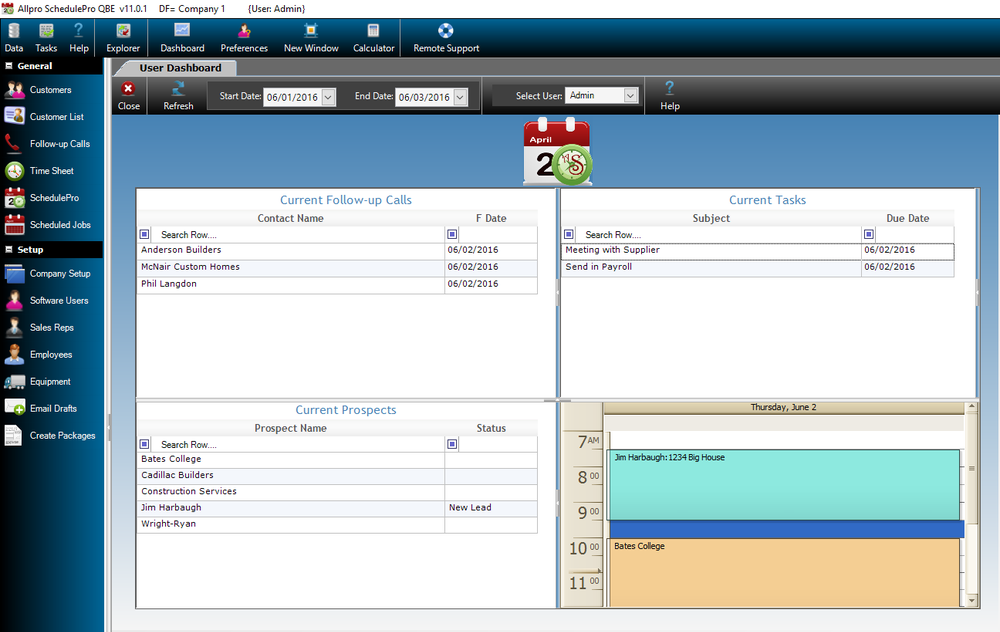 Allpro SchedulePro Screenshot 1
