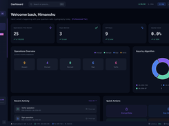 AllSecurex QuantumVault Dashbaord