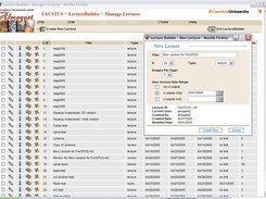 Sequence and save materials by creating lectures