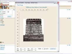 User tools allow for image crops, captions, and rotations