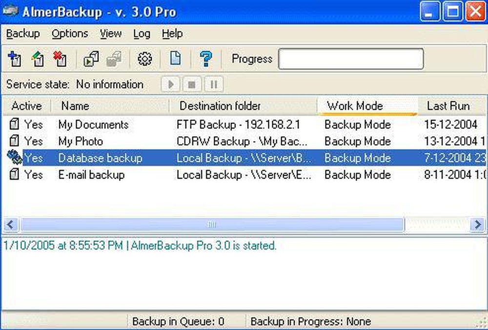 AlmerBackup Pro Screenshot 1