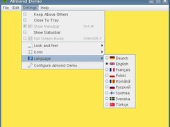 Almond Demo's Main Window