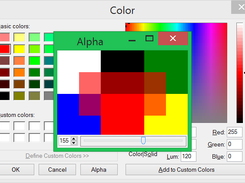 Alpha Color Dialog