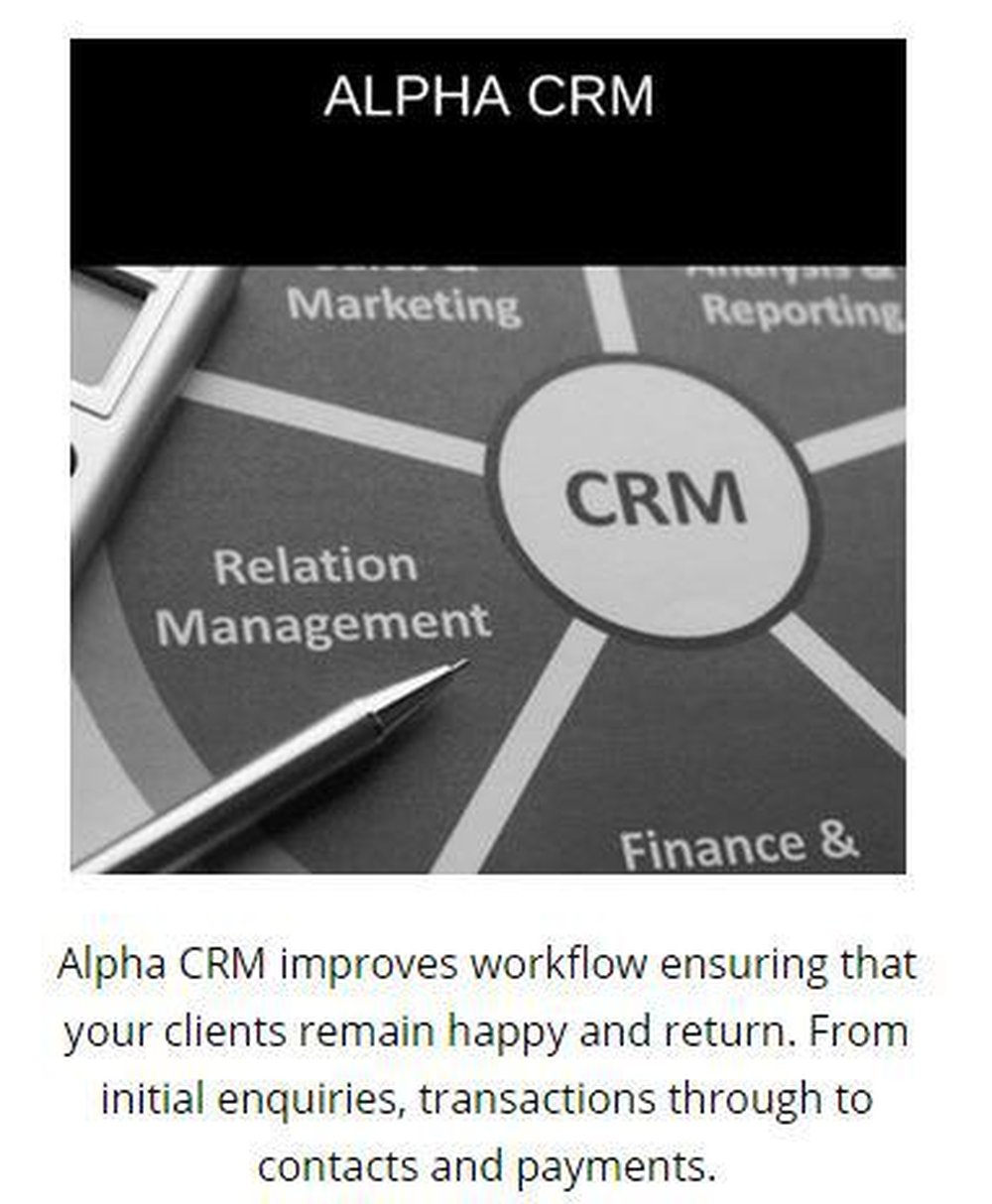 Alpha CRM Screenshot 1