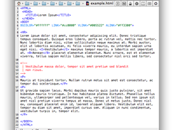 Document in HTML mode