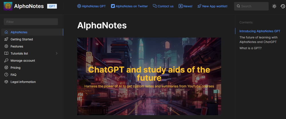 AlphaNotes Screenshot 1