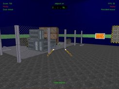 A view of the heads-up display and rockets firing