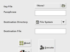 encrypt-gui on Fluxbox, using GTK+2.10.6 on Lunar Linux