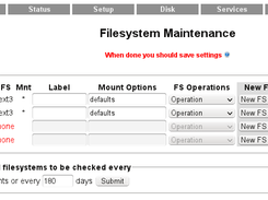 Filesystem Maintenance