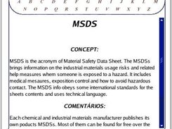 The look of the first released version of the glossary