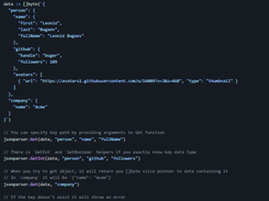 Alternative JSON parser for Go Screenshot 1