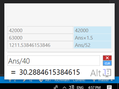 Standard Calculation