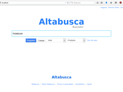 Página inicial iniciar busca