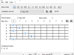 Alternate chord main window