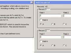Multi line edit list techlet