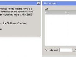 Multi row add list techlet