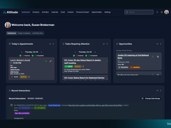 Altitude CRM - Dashboard Workspace