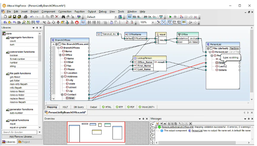 Altova MapForce Screenshot 1