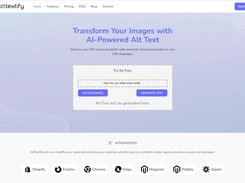 AltTextify is an AI-powered alt text generator that helps websites automatically create descriptive, SEO-friendly, and ADA-compliant alt text for images. With support for 140+ languages and direct integrations with platforms like Shopify, WordPress, and Zapier, AltTextify eliminates the manual effort of tagging images and ensures your site is both discoverable and accessible.