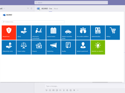 Service catalog available directly in Microsoft Teams. 