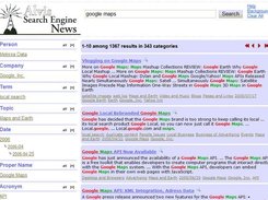 Search results page
