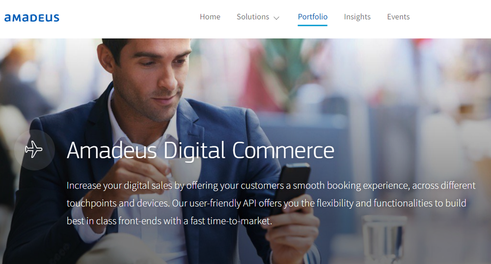 Amadeus Digital Commerce Screenshot 1