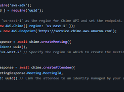 Amazon Chime SDK for JavaScript Screenshot 1