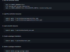 Amazon EKS Anywhere Curated Packages Screenshot 1