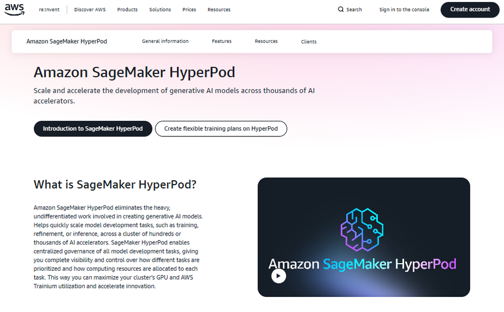 Amazon SageMaker HyperPod Screenshot 1
