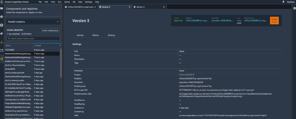 Amazon SageMaker Pipelines Screenshot 1