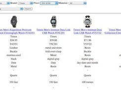 Search for watches then compare features