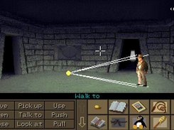 A lightsource gouraud-shading the actor