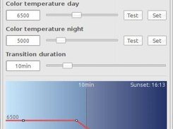 Change color temperature day/night  (inspired by f.lux)