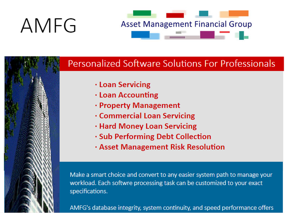 AMFG Loan Servicer Screenshot 1