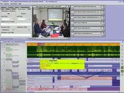 Showing a control panel, media streams and the OTAB.