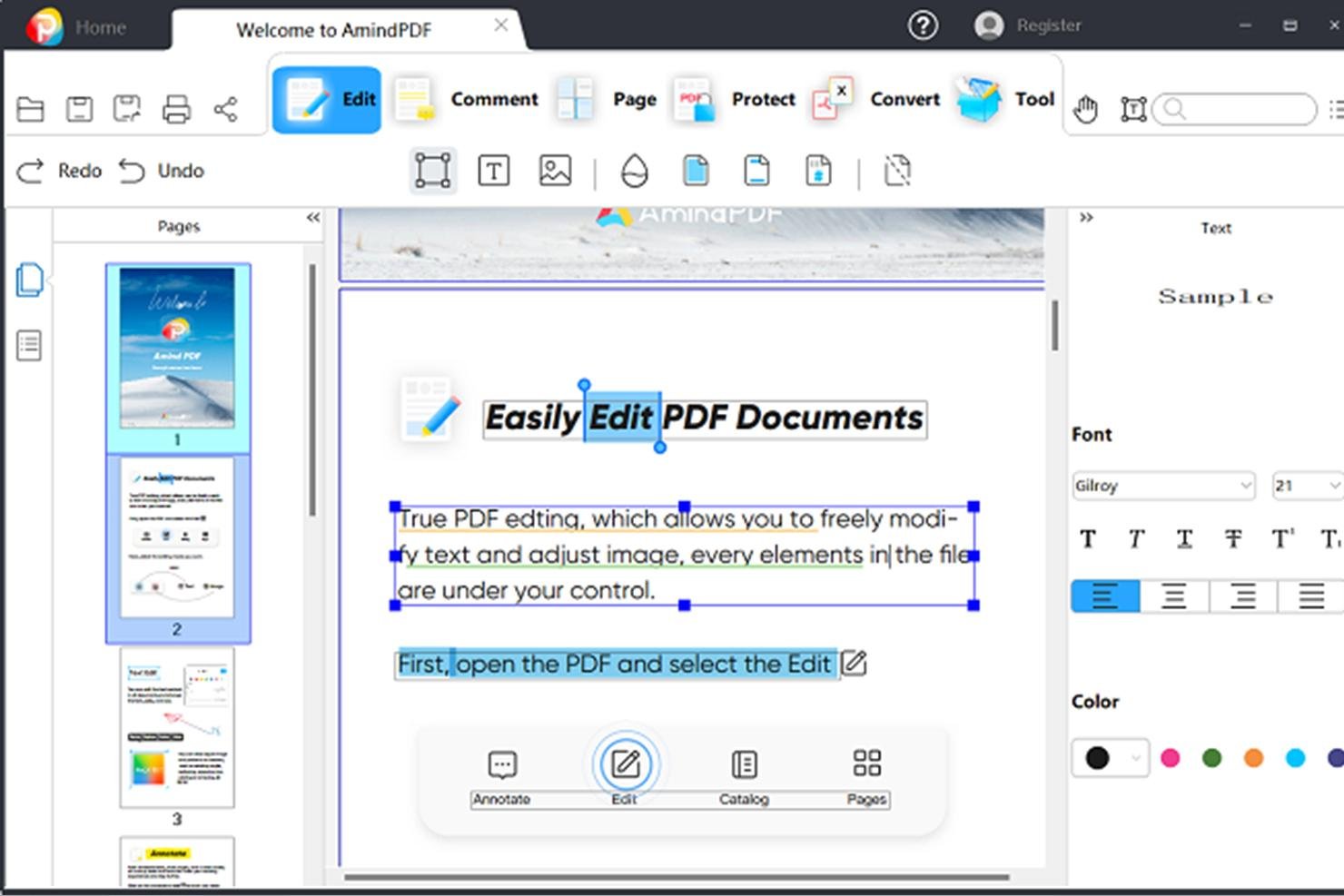 AmindPDF Screenshot 1