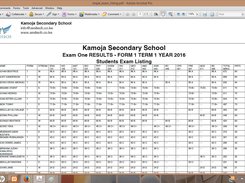 Exam Listing Sample