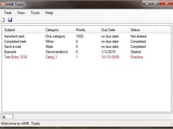 AMK Tasks main window