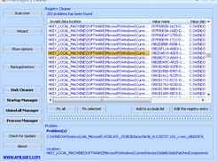 AML Free Registry Cleaner Screenshot 1