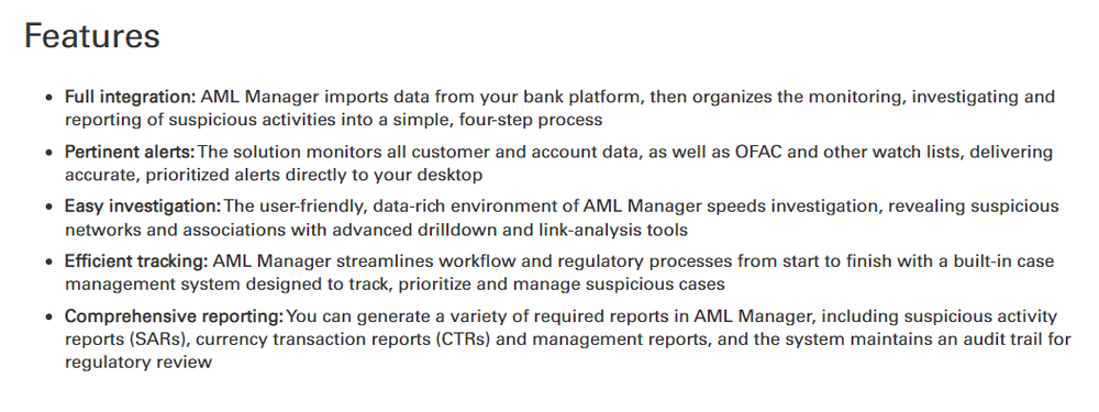 AML Manager Screenshot 1