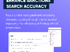 Enhance sanction search accuracy, customize watchlists to combat fraud, and de-clutter your searches with AML Watcher's Custom Search Profile.