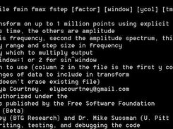 Usage Screenshot (Command line options and instructions)